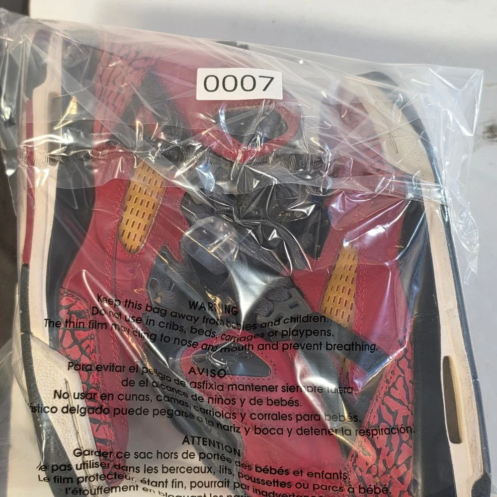 Jordan Spizike Gym Red Black Grey Sneakers 317321-601 Kids Size 3.5Y